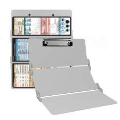 WhiteCoat Clipboard® Trifold - White Critical Care Edition